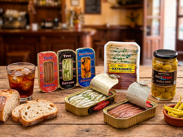 Selección de productos de Aperitivos Iñaki.