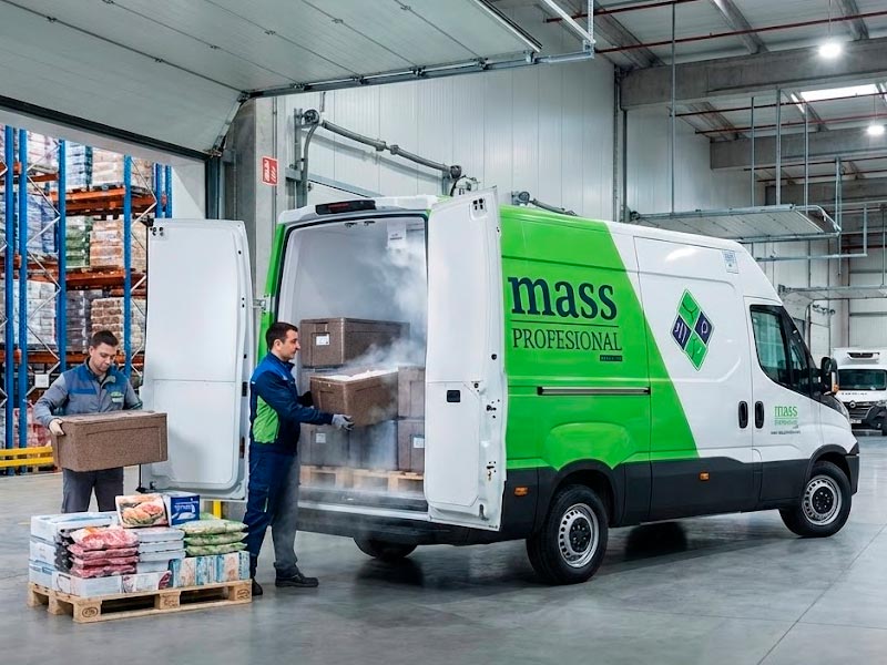 Flota de vehículos especiales para mantener la cadena de frío intacta en alimentos frescos y congelados.