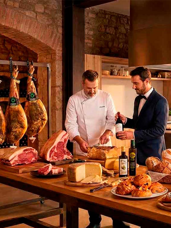 productos de mass profesional en cocina profesional con sumiller y chef